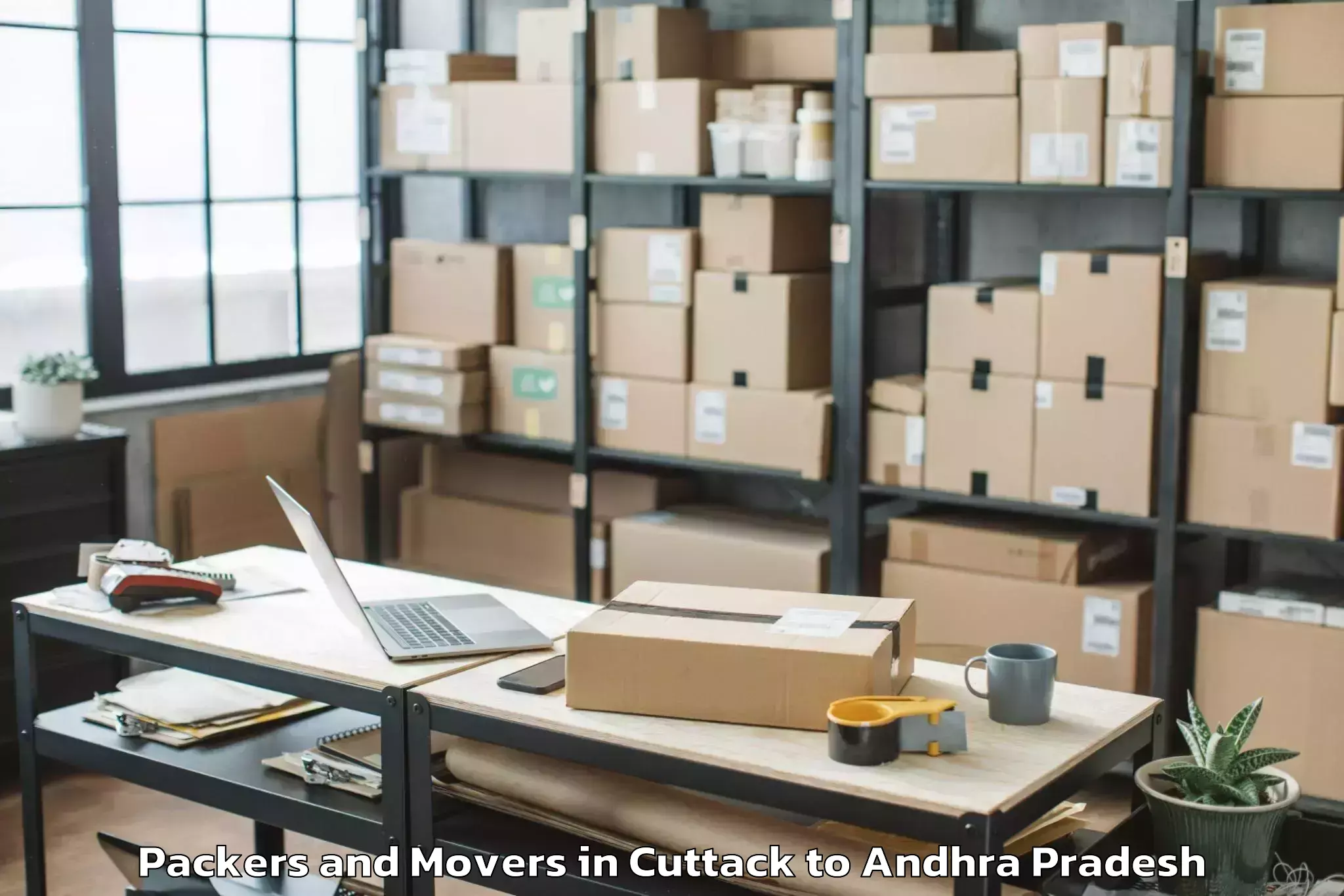 Cuttack to Rompicharla Packers And Movers